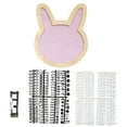 thumbnail image 1 of 1 Set Letter Board Cartoon Adorable Rabbit Changeable Wood Message Board Household Supplies, 1 of 10