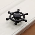thumbnail image 4 of Manijas para muebles con volante, manijas para gabinetes, manijas para cajones, manijas para cocina. 3 Single negro, 4 of 9
