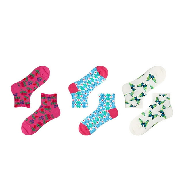Aesthetic Pastel No Show Socks For Women Soft & Comfortable Ankle Socks For Women With A Chic Pattern