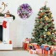 thumbnail image 2 of JoyMoreHome Christmas Wreaths for Front Door, 11.8 Inch Christmas Wreath, Indoor Outdoor Wreath Decoration for Fireplace, Mantle, Door, Stairs, 2 of 7