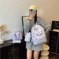thumbnail image 2 of WAYUTE Backpack for Kids Floral Print Back to School Backpack with Comfortable Straps and Zip Up Design for Student Daily Use Bookbag Casual Outdoor Travel, 2 of 7