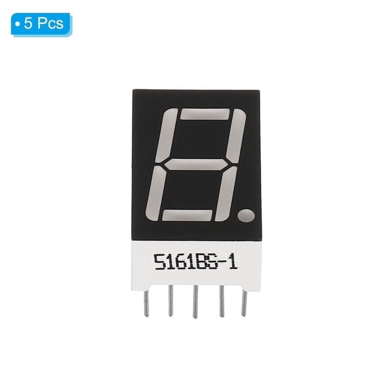 Uxcell Common Anode 7 Segment 10 Pin 1 Bit 2.1V 0.56