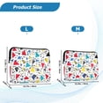 thumbnail image 4 of FORMRS 15"-15.6" Laptop Sleeve Protective Case Soft Carrying Quilted Computer Bag Cover, Colorful Triangles, 4 of 7