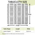 thumbnail image 2 of Bohemian Floral Square Table Cover 36x36 Inch, All-Weather Outdoor Indoor Elastic Tablecloth with Fitted Hem for Patio Kitchen Dining Decor, 2 of 6