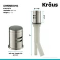 thumbnail image 4 of KRAUS Dishwasher Air Gap in Spot Free all-Brite Stainless Steel, 4 of 7