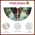 thumbnail image 3 of Sikiie Forest Meditating Gorilla Nativity Christmas Tree Skirt, Jesus Christian Winter Holiday Tree Mat Decoration(30-48IN)36", 3 of 6