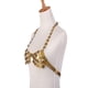 thumbnail image 2 of de playa hecho a mano cuerpo cadena rejilla triangular lentejuelas cadena collar Oro Hugo Joyería del cuerpo del bikiní, 2 of 6