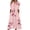 Pink, variant on asdoklhq Maternity Dress,Fashion Women Casual Loose Butterfly Printing V-Neck Short Sleeve Button Pockets Long Dress