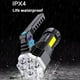 thumbnail image 5 of Carga USB IPX 4 LED Camping Impermeable Linterna Búsqueda 4 Modos, 5 of 9
