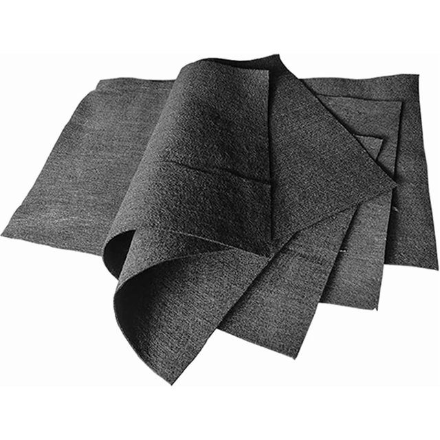 Gamvdout 4PCS Graphite Carbon Felt High Temperature 100 X 100mm Used for Welding Spark and Splash 3 Thickness Options