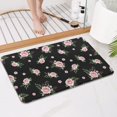 thumbnail image 4 of Pioneer Flower Floral Print Pattern Bathroom Rugs Mat, Non Slip Microfiber Bathroom Rug with Rubber Backing, Soft Mats for Bathroom Floor Tub Shower, 17"x27", 4 of 5
