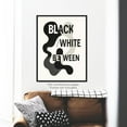 thumbnail image 5 of Moonow7 Bauhaus Typography Wall Art Prints, Large Abstract Painting in Black with Beige Elements and Letter Form for Living Room or Bedroom, Studio Feature, Unframed Size 40x50 cm / 16x20″, 5 of 13