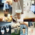 thumbnail image 6 of 200 Pack Drinking Bags with Handle Disposable T-Shaped Drink Carrier Bag Single Cup Holder Grip Carrier for Delivery Beverage Packing Carry To Go Coffee Bar Milk Tea Juice Shop Supplies, 6 of 6