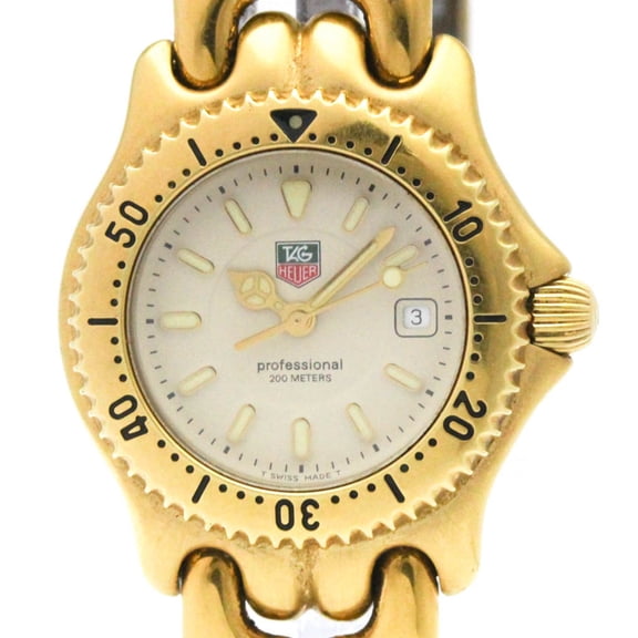 Pre-Owned TAG HEUER Sel Professional 200M Gold Plated Quartz Ladies Watch WG1330