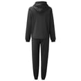 thumbnail image 7 of Baqcunre Women's Solid Color Pullover Long-Sleeved Hoodie and Sweatpant Sets Fall Outfits Women Trendy Workout Sets for Women Two Piece Sets for Women Pants for Women ,Black,Size S-Xl, 7 of 7