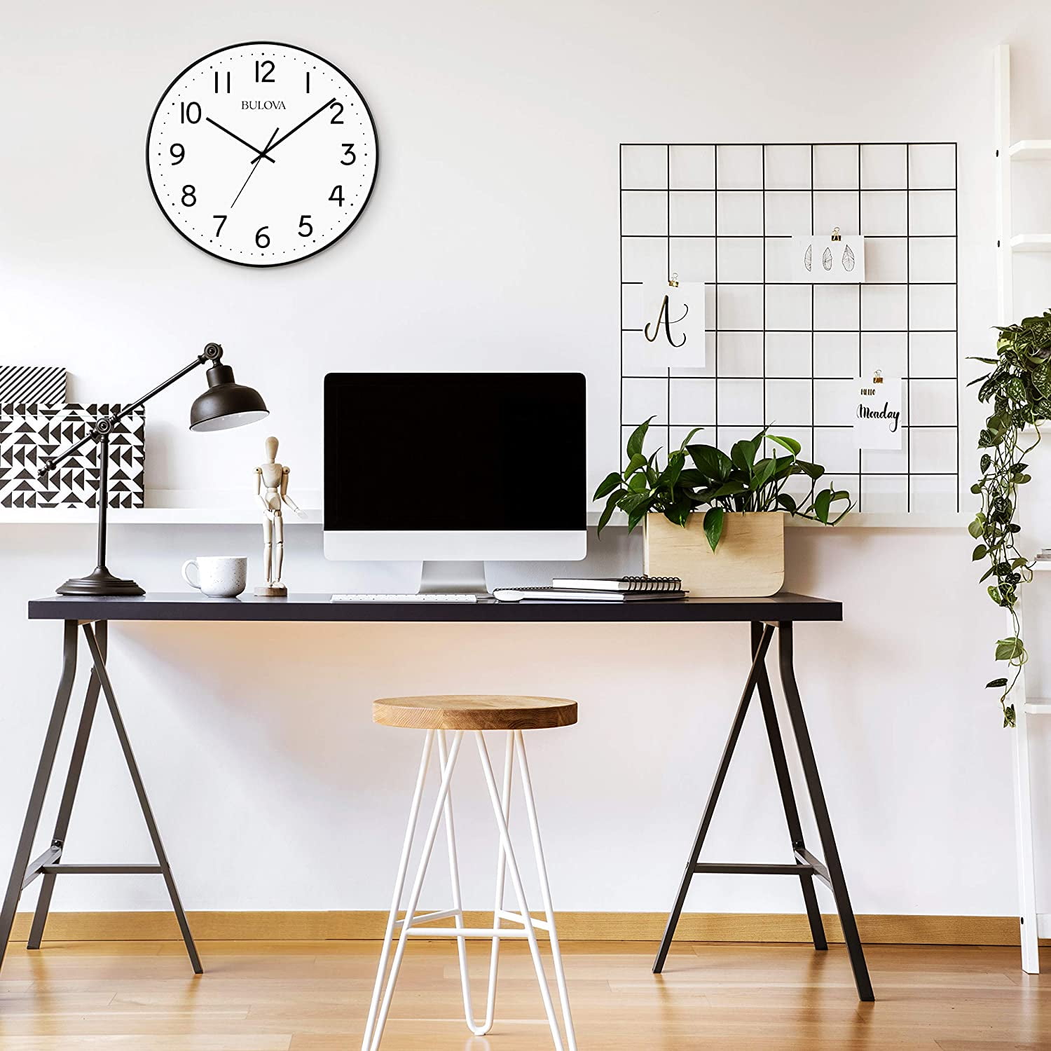 Bulova C4832 Office Mate 16" Wall Clock