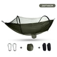 thumbnail image 1 of Fully automatic quick opening, outdoor bed nylon cloth, insect-proof Green-double, 1 of 8