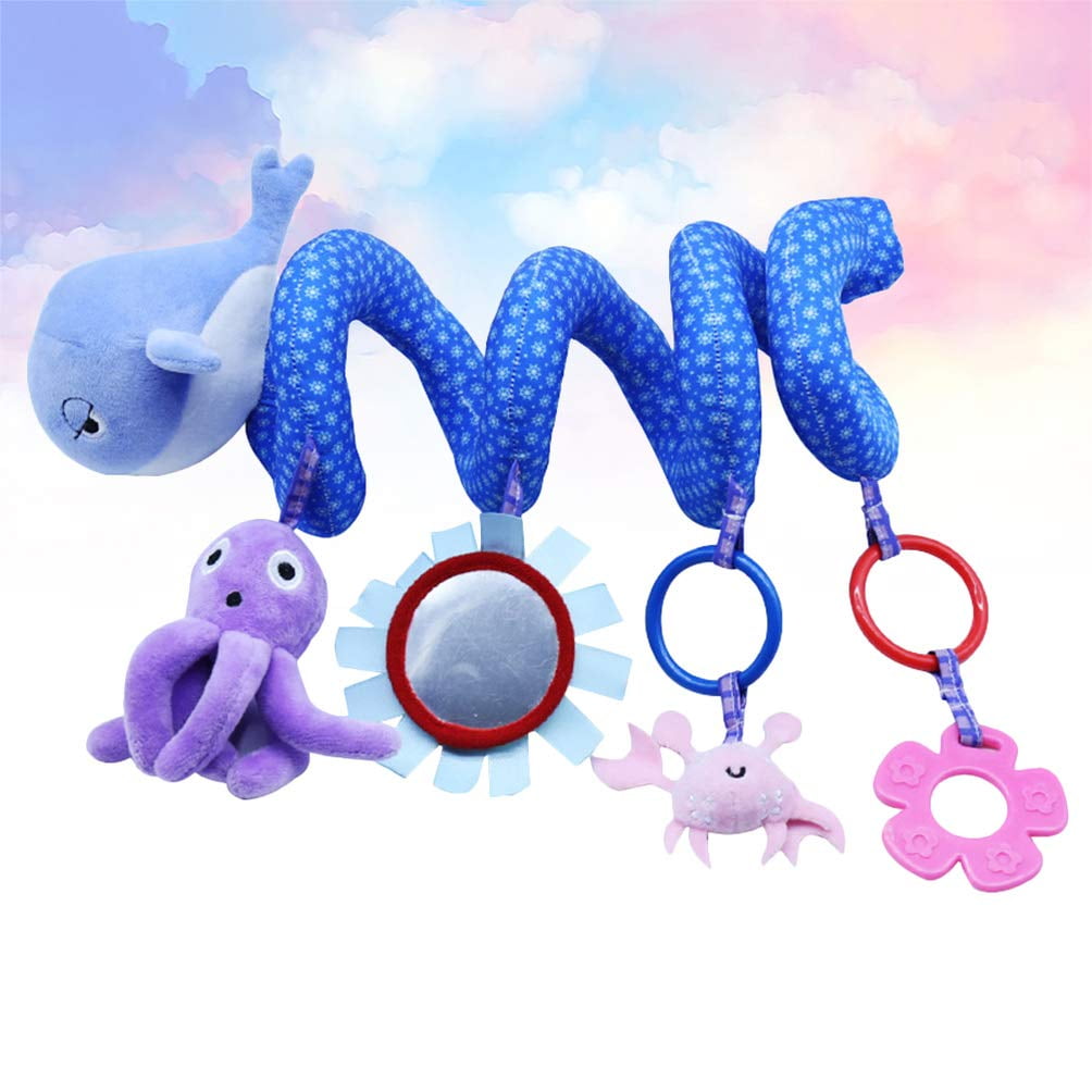 Baby Infant Rattles Plush Animal Stroller Music Hanging Bell Toys Doll Soft IT