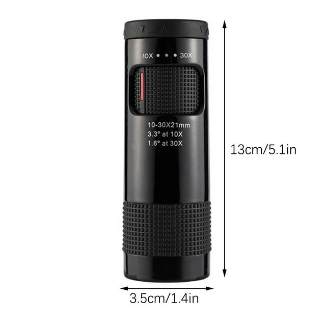 Monoculaire Haute Définition Basse Lumière Vision Nocturne Télescope 10-30 * 21 Portable Mini Extérieur