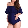 thumbnail image 1 of Traje de baño de maternidad Bikinis para mujer Tankini Trajes de baño de verano Embarazo Ropa de playa Azul (3XL-Azul-3XL Sincero Electrónica, 1 of 4