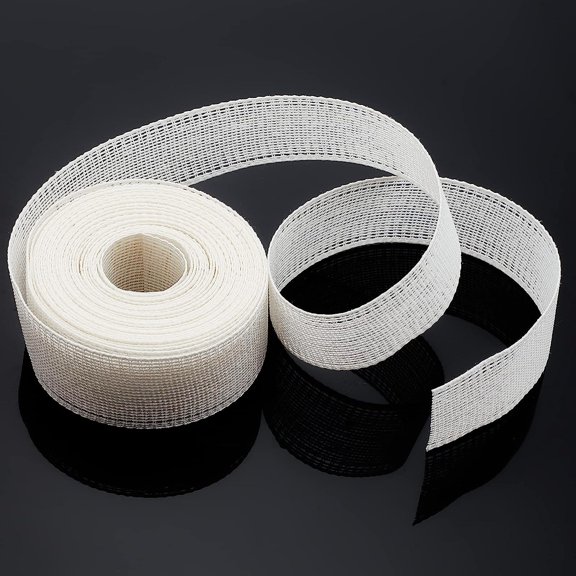PH 6.5 Yard Horsehair Braid Trim White Polyester Boning Trim 1.2" Horsehair Ribbon Stiff Sewing Dress Form Horse Hair Braid for Wedding Dress Costume Sewing Crochet Boning Home Decoration White