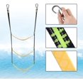 thumbnail image 3 of czcpp-Marine Rope Ladder, 3 Step Boat Rope Ladders Portable Boat Ladder Removable Climbing Aider for Hunting, Fishing Boats, Inflatable Boat, Kayak, Motorboat, Canoeing, 3 of 4