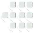 thumbnail image 2 of Parches de electrodos de 2 pulgadas, repuesto de conector de 2mm, parches musculares de electrodos de masaje reutilizables para electroterapia, 10 Uds., 2 of 8