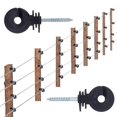 thumbnail image 5 of Electric Fence Insulator Screw-in Insulator Fence Ring Post Wooden Post Insulator with Insulator Socket Tool,100PCS,B, 5 of 5