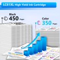thumbnail image 3 of Cartuchos de tinta Lumooe LC61 LC65XL, paquete de 5, alto rendimiento, 3 of 6