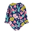 thumbnail image 2 of Traje de baño Simple Joys by Carter's de manga larga para niñas de 3 a 6 m Flo, 2 of 4