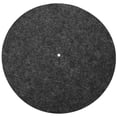 thumbnail image 1 of Alfombrilla antivibración para plato giratorio de 12 pulgadas, ideal para audiófilos, para tocadiscos de vinilo (negra), 1 of 8