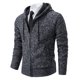 thumbnail image 1 of Abrigo deportivo informal para hombre, cárdigan cálido de lana con cremallera, cuello alto, Color sólido, otoño e invierno, Nuevo Jersey, 1 of 1