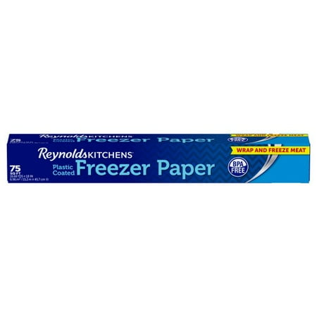 Reynolds Plastic Coated Freezer Paper, 75 Sq Ft, 1 Ct