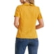 thumbnail image 3 of INSPIRAR CHIC Blusas de Mujer con Cuello Peter Pan en Contraste, Lunares, Manga Corta, Color Amarillo, 3 of 6