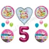 XL SHOPKINS 5th Happy Birthday Party Balloons Decoration Cupcake Fifth Cookie