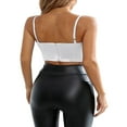 thumbnail image 3 of Fashionable Fishbone Low Cut Padded Tank Tops for Women in Solid Colors, 3 of 4