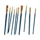 thumbnail image 4 of Wosthever 10 pinceles con mango para pintura, pinturas al óleo de acuarela, pinceles de vidrio portátiles para estudiantes, principiantes, azul Type2 NO2, 4 of 6