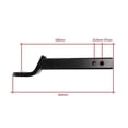 thumbnail image 2 of Extended Long Shank 2 Inch Drop Tow Bar Ball Mount Tongue Hitch 3T Trailer Car Caravan Boat Parts Accessories ,Dependable Strength, 2 of 6
