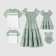 thumbnail image 1 of PatPat Tenues Assorties pour la Famille Robes Maxi Imprimé Floral Intégral Robes Smockées et Robe en Coton à Rayures Colorblock Femme TG, 1 of 5