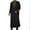 Black, variant on Half Zip Muslim Men Long Sleeve Thobe Vintage Embroidery Middle East Saudi Arab Kaftan Islamic Abaya Dress Dubai Robes