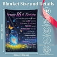 thumbnail image 2 of Kainsy 16th Birthday Gifts for Girls,16th Birthday Decoration Girl 16th Birthday Gifts Blanket for Her Butterflies Blanket Gifts for Teen Girl Daughter Sister(60"x80"), 2 of 6
