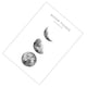 thumbnail image 5 of Ounissouiy Pintura de luna sin marco para colgar en la pared, pintura de fase lunar, cuadro de pared, decoración para sala de estar, 21 x 30 cm, tipo D D 21x30cm 2piezas Ounissouiy CBP174447, 5 of 6