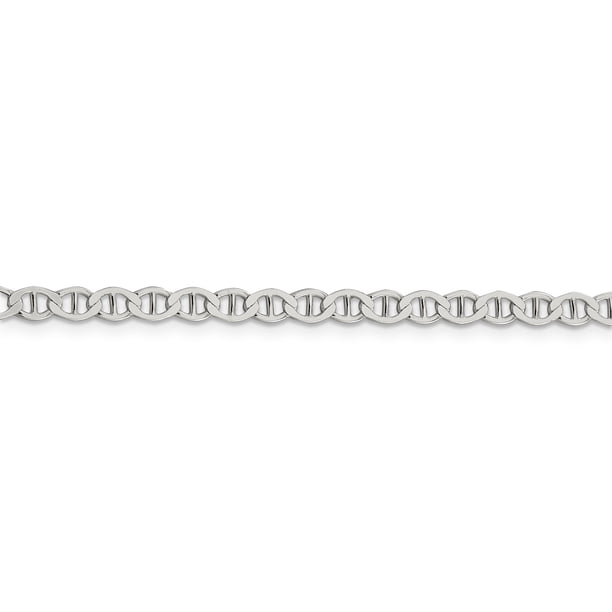 925 Sterling Silver 4mm Anchor Chain Bracelet - Walmart.ca