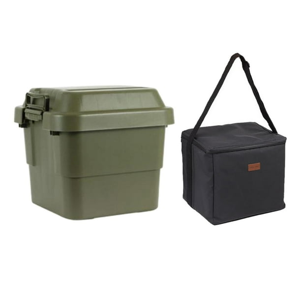 Cajas térmicas portátiles aisladas, enfriador de agua, contenedor de almacenamiento de alimentos Bolsas Color Verde 30L