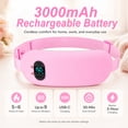 thumbnail image 6 of TeSabMi Portable Heating Pad for Period Cramps, Cordless Heating Belt, 6 Heat Levels, 6 Vibration Modes, Stocking Stuffers, Gifts for Women, Pink, 6 of 10