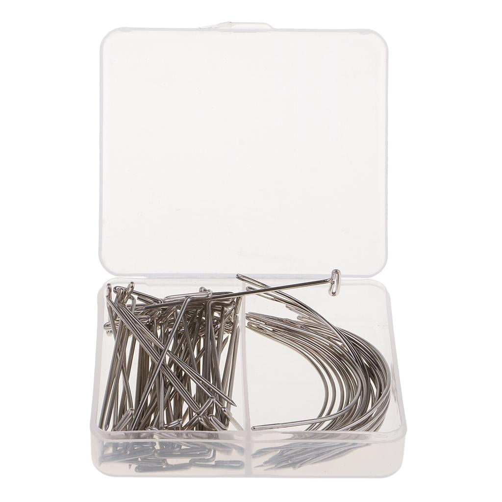 3X(50 PièCes Aiguille De Type C Pour Tissage Aiguilles IncurvéEs Aiguilles 6086