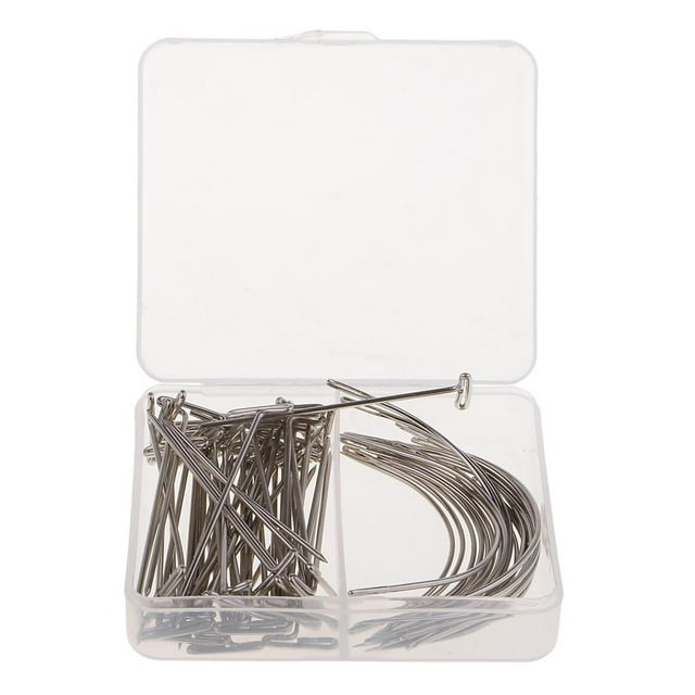 Set De Agujas Para Pelucas De 70 Piezas Juego De Agujas En Forma De T Para Acero Y Agujas En Forma De C Agujas De Tejer De Cabello Para Pelucas, Zulema Agujas curvas