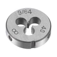 thumbnail image 1 of Unique Bargains 9/64'-40 UNC Alloy Tool Steel Machine Thread Round Threading Die Hand Tool, 1 of 5