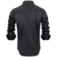 thumbnail image 5 of sogami Mens Long Sleeve Stretch Dress Shirts Wrinkle-Free Solid Button Down Shirts, 5 of 8
