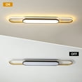 thumbnail image 5 of Garwarm Modern LED Flush Mount Ceiling Lights Dimmable LED Ceiling Lamp with Remote Control 3.6 ft Acrylic Linear Ceiling Lighting Fixtures for Living Kitchen Dining Room Bedroom (48W/3000-6500K), 5 of 17
